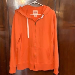 Mossimo orange zip hoody